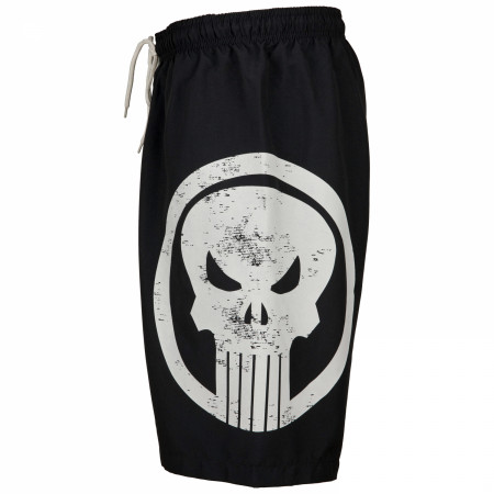 Marvel Comics The Punisher Skull Symbol Board Shorts